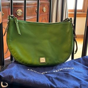 Authentic Dooney & Bourke green hobo bag